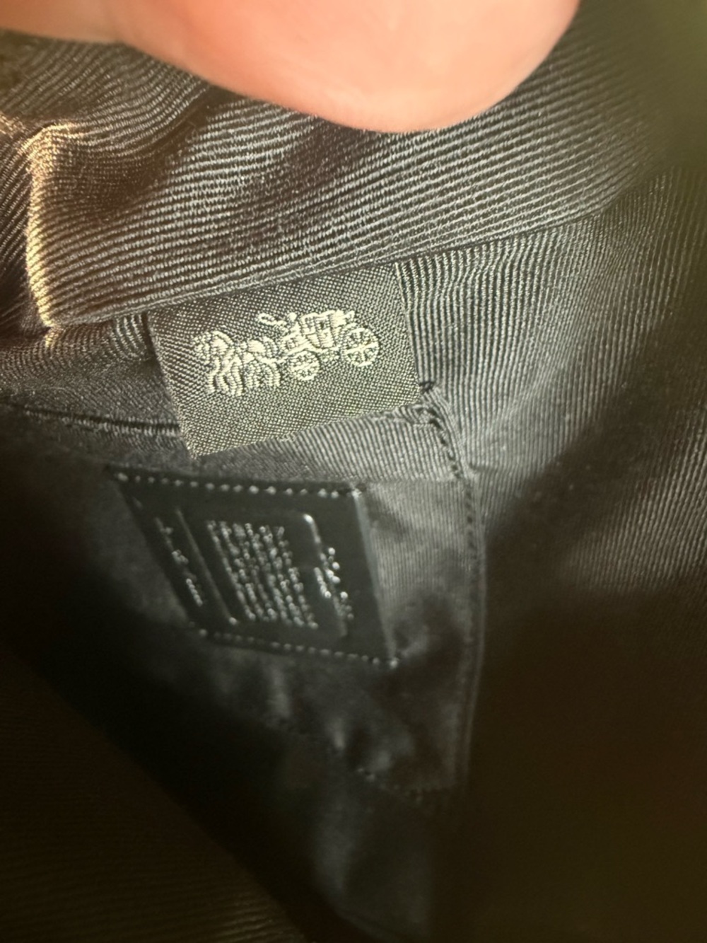 Coach Black Pebbled Leather Mini Backpack with Gold Hardware - New condition - Picture 5 of 6